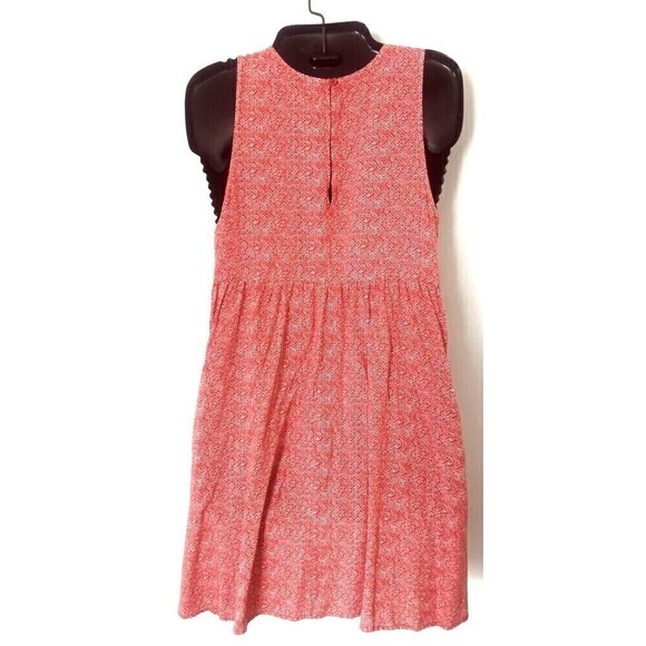 Old Navy Women Size Medium Dress SL Woven Swing Warm Combo Dress Keyhole Back - Picture 2 of 6